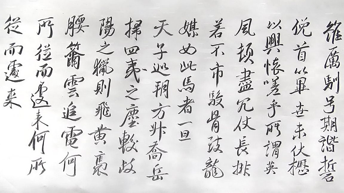 臨 米芾《天馬賦》毛筆式 鉛筆書法 .mkv_20151128_165118.078s.jpg